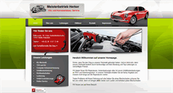 Desktop Screenshot of kfz-werkstatt-herker.de