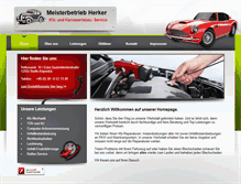Tablet Screenshot of kfz-werkstatt-herker.de